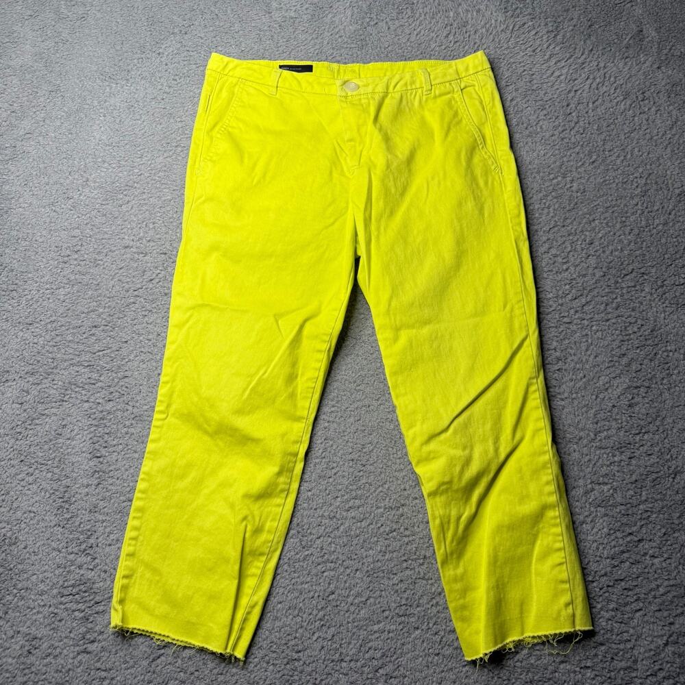 Gwen Pants Women's Size 8 Yellow Relaxed Trousers